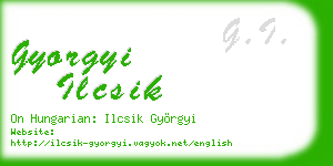 gyorgyi ilcsik business card